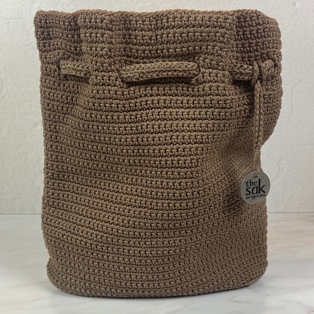 The Sak Tan Crochet Backpack - Picture 2 of 7